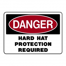 Danger Hard Hat Protection Required